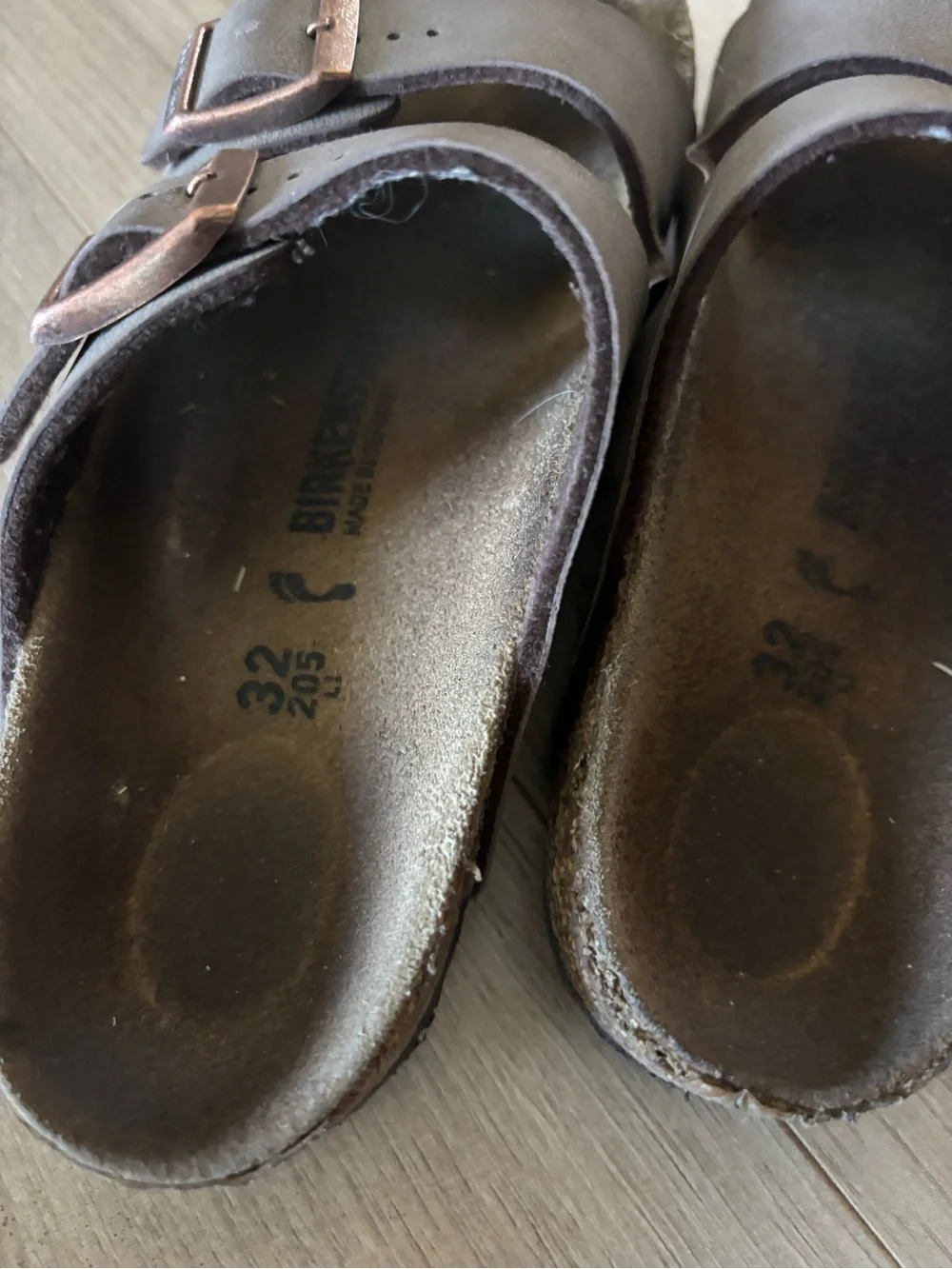 Birkenstock Kids Brown Double Strap Sandals
